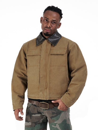 American Vintage Detroit Lapel Jacket – Loose Unisex Streetwear