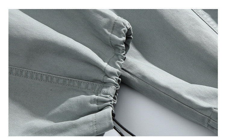 American Vintage Heavyweight Double Pleated Cargo Pants – Wide Leg Drawstring Workwear Trousers for Men | Japanese vintage | yamalin clothes | Yamalinclothes