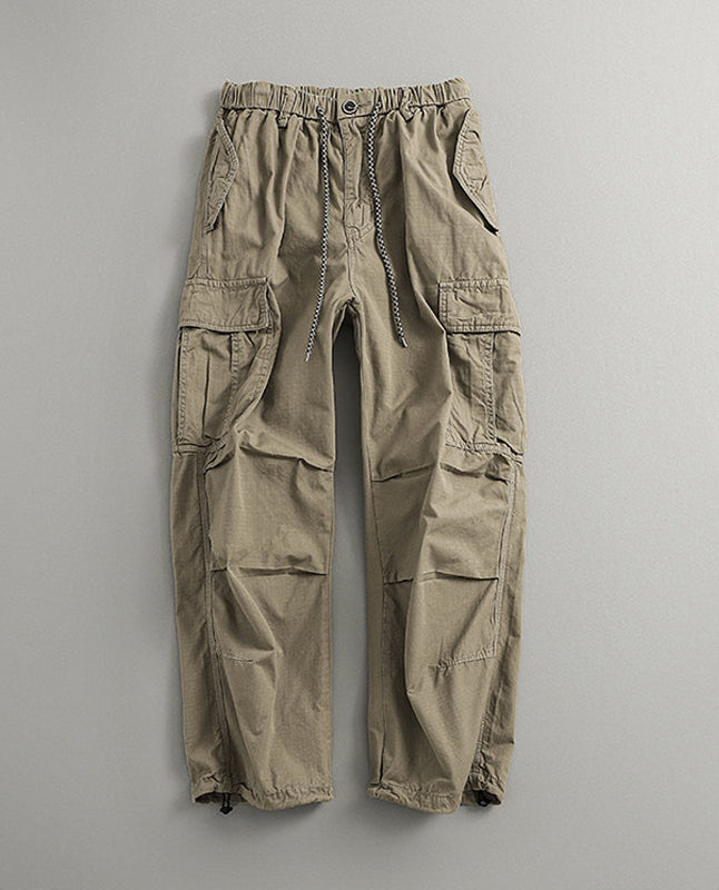Camo Multi-Pocket Loose Straight Cargo Pants – Japanese Vintage Unisex – Pants | japanese streetwear | vintage workwear | unisex | Yamalinclothes