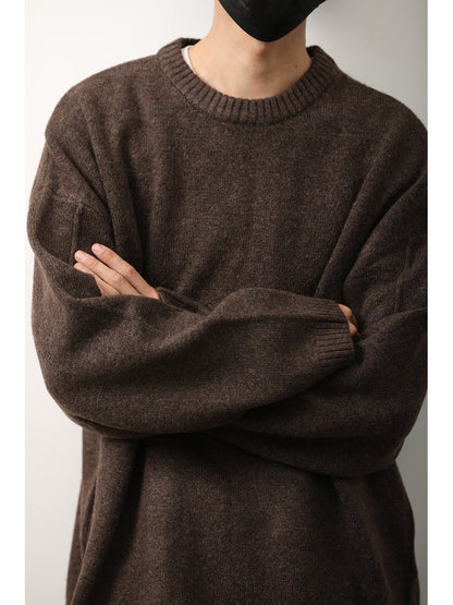 Japanese Crew Neck Knit Sweater – Unisex Base Layer Top – Japanese vintage | yamalin clothes | Yamalinclothes