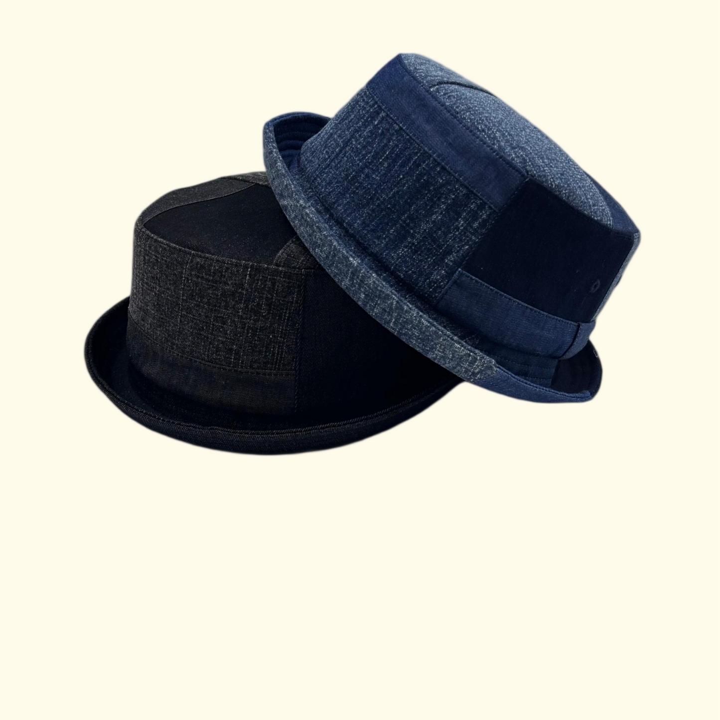 Washed Denim Wide Brim Fedora Hat – Retro Casual Breathable Unisex Sun Hat
