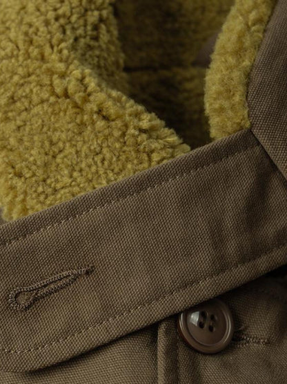 N-1 Deck Shearling Cotton Jacket – American Vintage Oversized Unisex – Japanese vintage | fall outfits 2026 | fall winter outfits | classy winter outfits | lazy comfy outfits | japanese streetwear | vintage workwear | yamalin clothes | Yamalinclothes