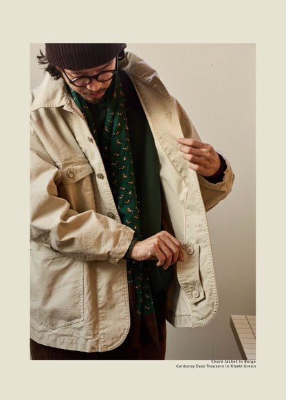 Chore Jacket - Yamalin Classic Heavy Wash French Workwear Cargo Jacket