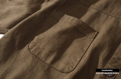 Heavyweight Utility Shirt Jacket – Men's Vintage Loose Long-Sleeve Overshirt
