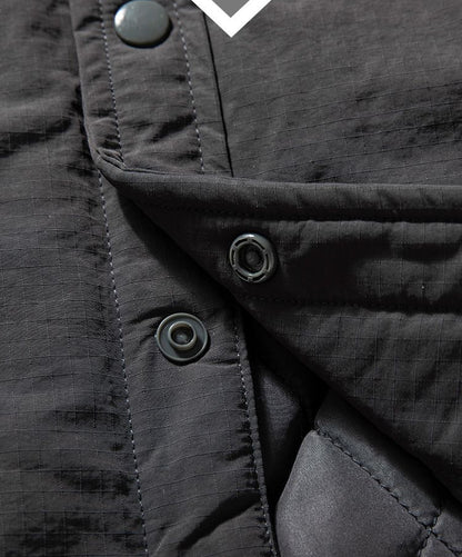 Quilted Lapel Jacket – Windproof Waterproof Oversized Unisex Cotton Padded Coat