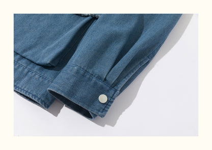 Japanese Retro Ethnic Tassel Robe Coat - Applique Design Autumn Jacket