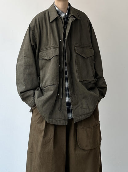 Japanese Vintage Cargo Lapel Jacket – Loose Unisex Spring Autumn – Japanese vintage | yamalin clothes | Yamalinclothes