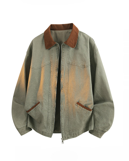 American Lapel Cargo Baseball Jacket – Loose Unisex Plus Size S–8XL – Japanese vintage | yamalin clothes | Yamalinclothes