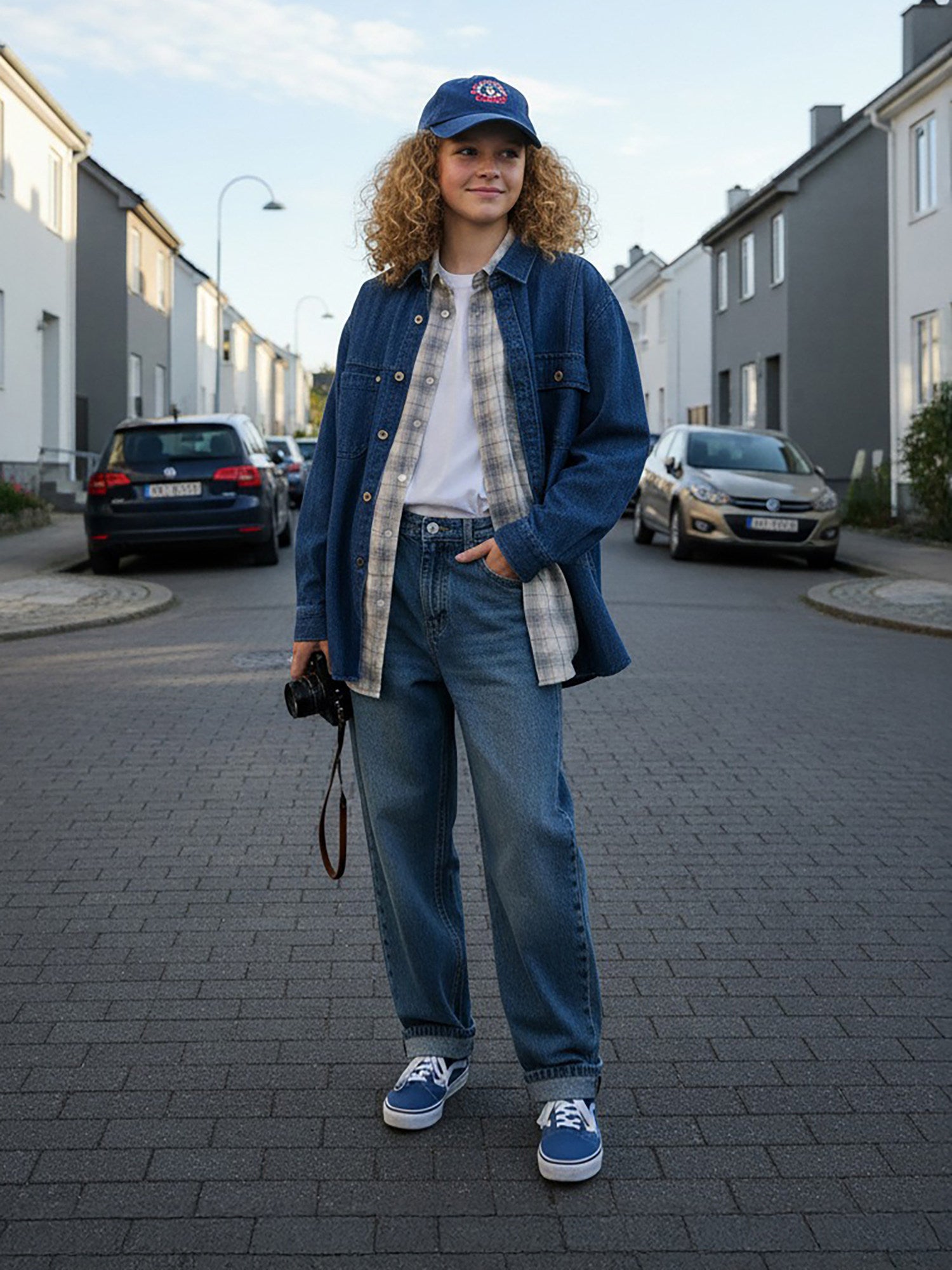 Japanese Vintage Denim Shirt – Loose Long Sleeve Men – Japanese vintage | yamalin clothes | Yamalinclothes