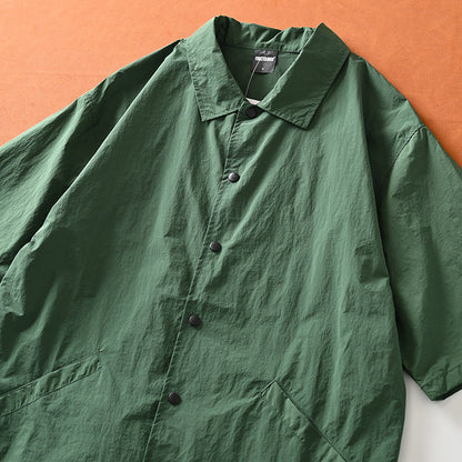 Mountain function + loose wide version! ODM Order! Short-sleeved jacket with lapels for men in summer | Japanese vintage | yamalin clothes | Yamalinclothes
