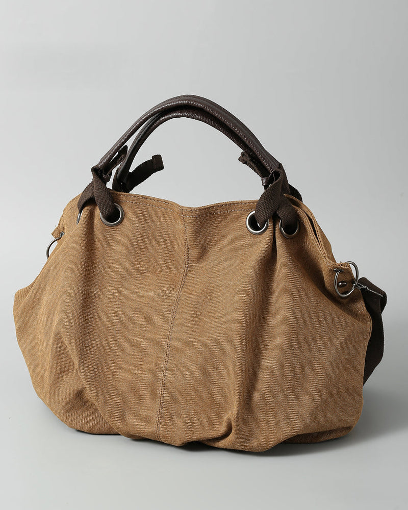 2025 New American Style Workwear Retro Commuter Large Bag Crossbody Canvas Tote Bag Melard Color Series Tote Bag – Japanese vintage | yamalin clothes | Yamalinclothes