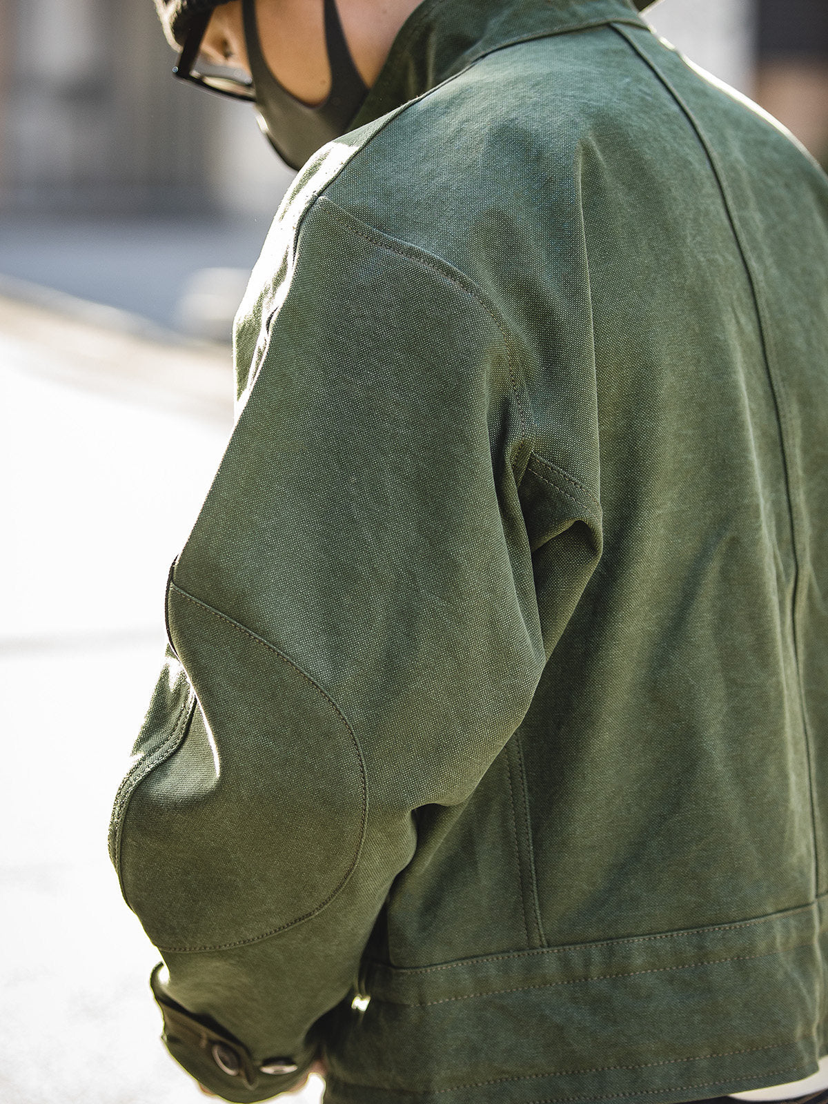 Vintage Hunting Jacket – Army Green Biker Coat Men – Japanese vintage | yamalin clothes | Yamalinclothes