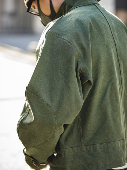 Vintage Hunting Jacket – Army Green Biker Coat Men – Japanese vintage | yamalin clothes | Yamalinclothes