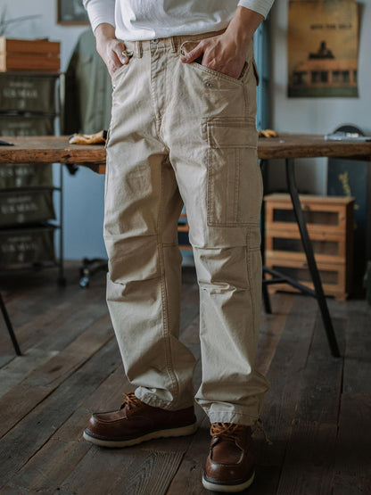 Indigo Washed Tactical Cargo Pants – American Retro Military Pocket Unisex – Pants | japanese streetwear | vintage workwear | unisex | Yamalinclothes