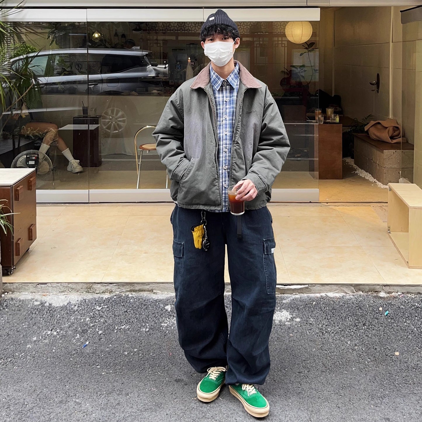 suede low-top canvas shoes Thick-soled vulcanized shoes Retro Japanese trendy men's and women's crestboard shoes 2025
