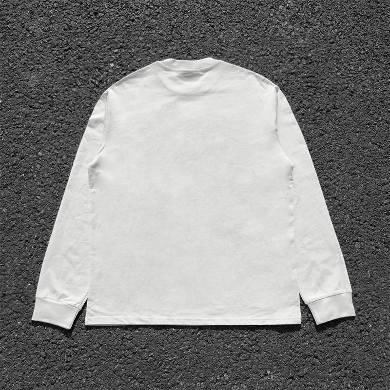 Clearance money! Decadent style light subculture visual American retro patchwork long-sleeved T-shirt high-end top – Japanese vintage | yamalin clothes | Yamalinclothes