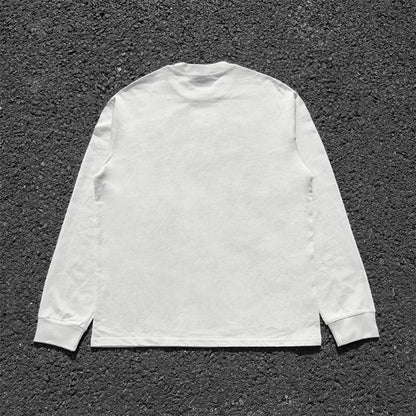 Clearance money! Decadent style light subculture visual American retro patchwork long-sleeved T-shirt high-end top – Japanese vintage | yamalin clothes | Yamalinclothes