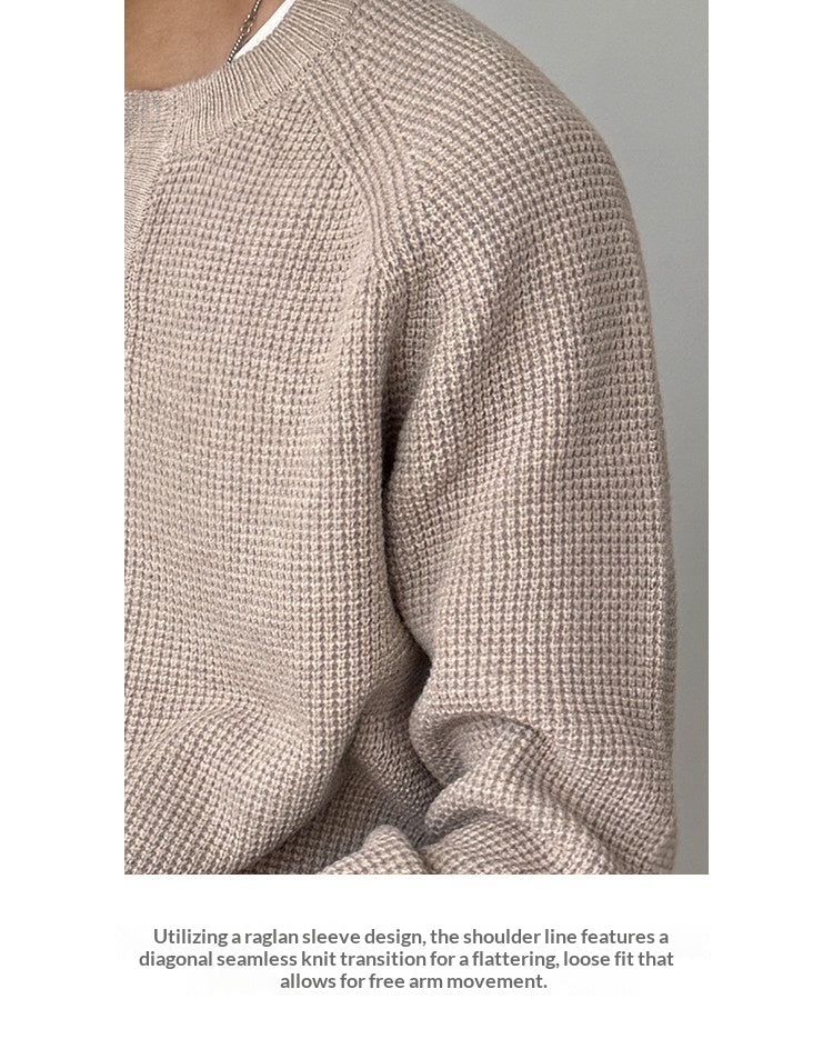 590G Anti-Pilling Henry Collar Button Knit Sweater – Japanese Loose Unisex – Sweater pullover | japanese streetwear | vintage workwear | unisex | Yamalinclothes