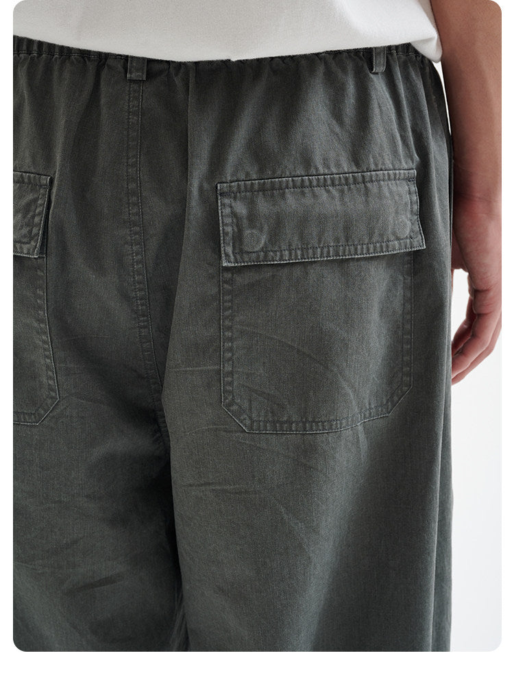 Enzyme Washed Vintage Straight Leg Casual Pants – Loose Fit Unisex All Season Trousers | Japanese vintage | yamalin clothes | Yamalinclothes