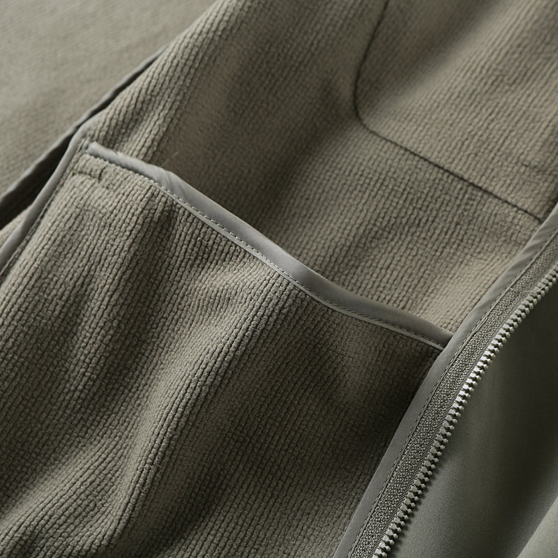 Men's Plus Size European American Style Soft Shell Jacket - Autumn Winter Windproof Waterproof Fleece Coat