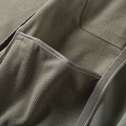 Men's Plus Size European American Style Soft Shell Jacket - Autumn Winter Windproof Waterproof Fleece Coat