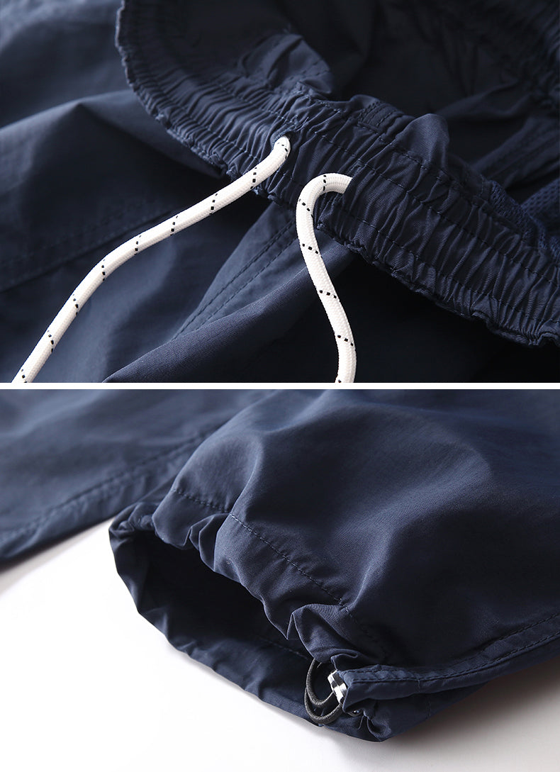 Unisex Japanese Style Summer Cargo Pants - Thin Quick-Dry Breathable Loose Paratrooper Pants