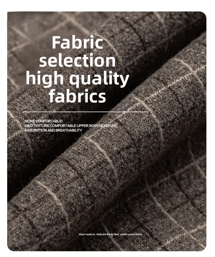 GPStudio American-Retro Patchwork Plaid Harrington Jacket – High-End Old-Money Streetwear