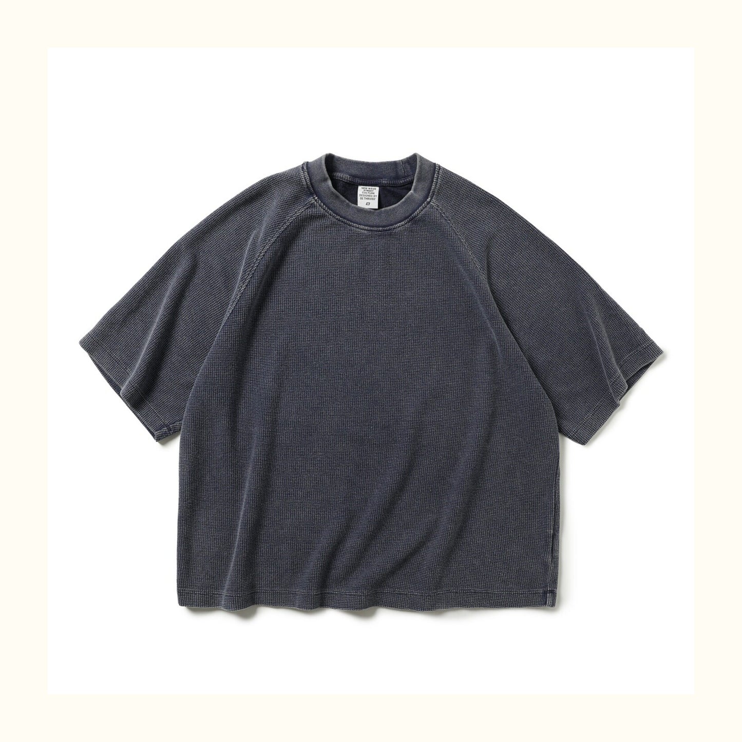 Japanese Waffle Oversized T-Shirt – Retro Distressed Unisex Short Sleeve Summer Tee | Japanese vintage | yamalin clothes | Yamalinclothes