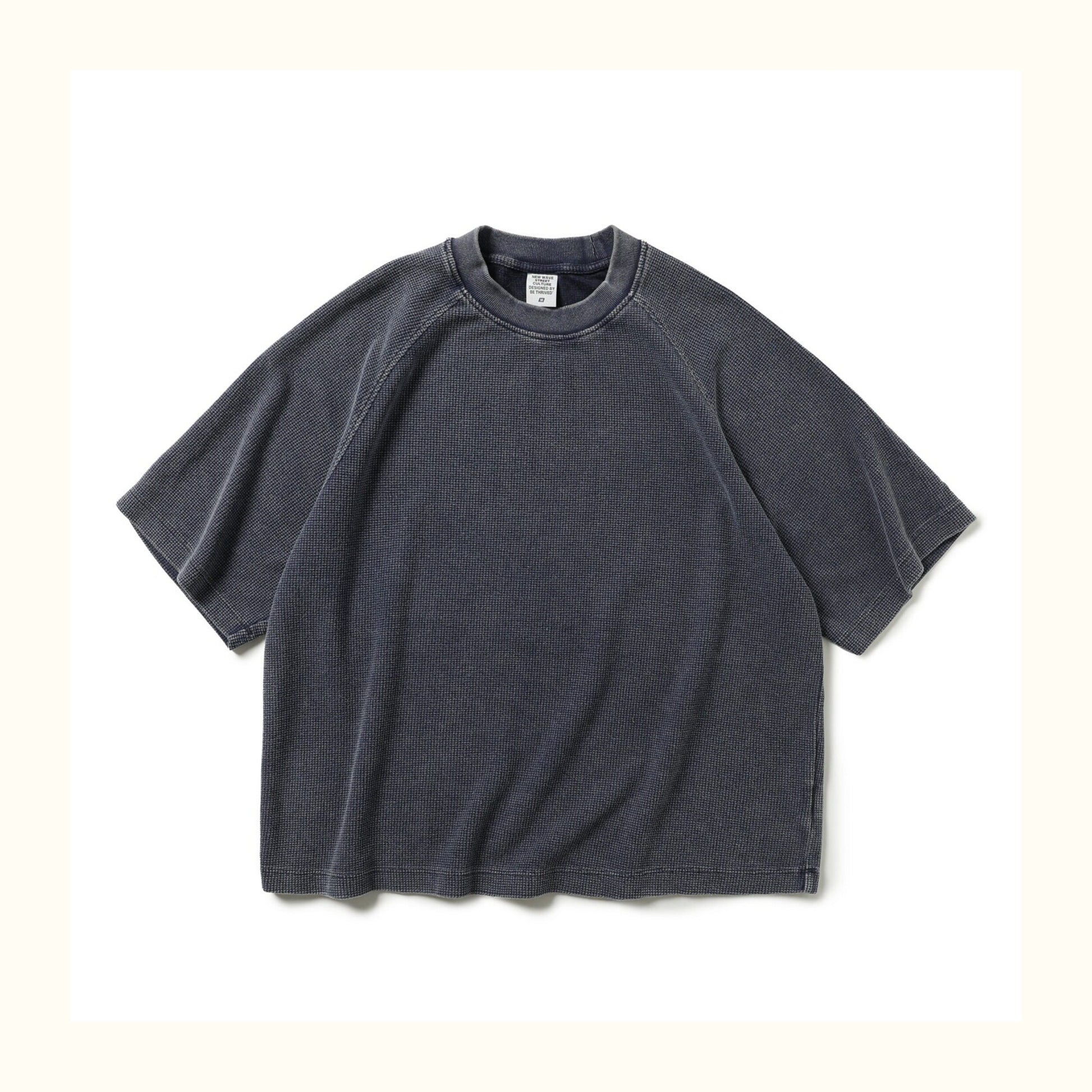Japanese Waffle Oversized T-Shirt – Retro Distressed Unisex Short Sleeve Summer Tee | Japanese vintage | yamalin clothes | Yamalinclothes