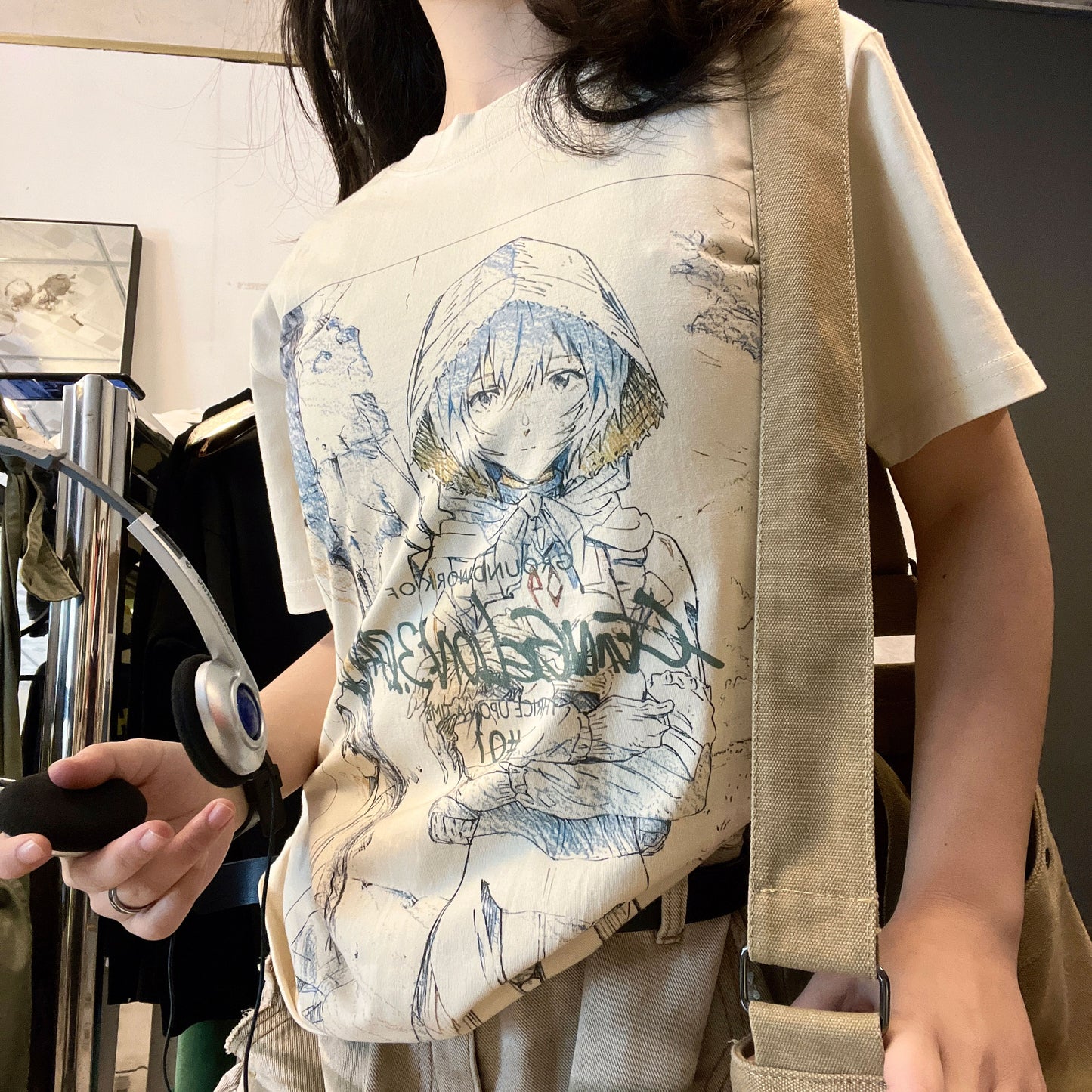 260G Heavyweight! Graffiti Creative Versatile Short Sleeve T-Shirt High-End Feel Unisex Loose Fit