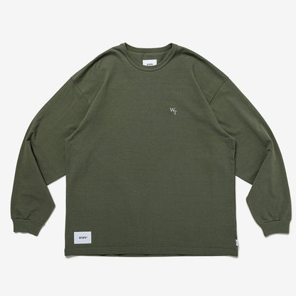 Japanese Style Heavy Cotton Crew Neck Long Sleeve T-Shirt 2023 New Base Shirt Letter