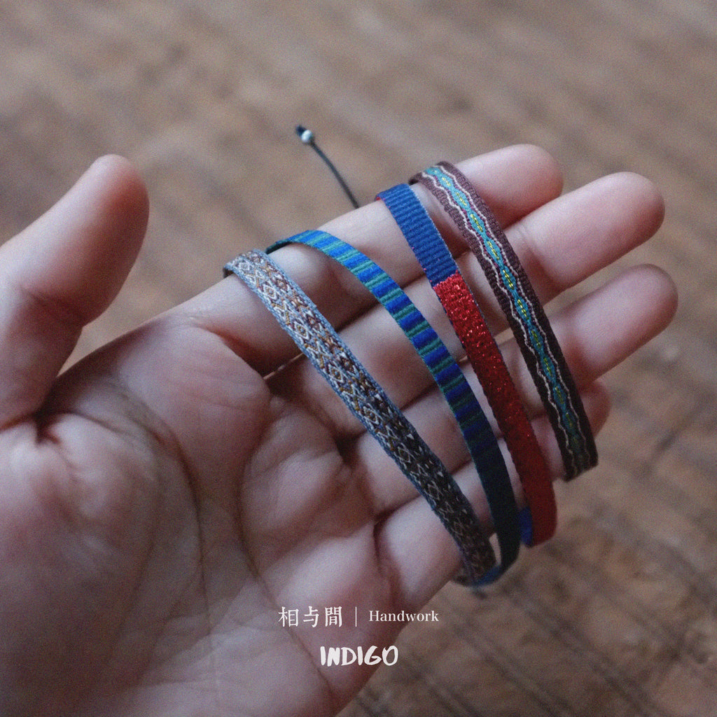 Spanish Guanaban Handmade Woven Bracelet Color-Block Niche Layered Ultra-Thin Couple Bracelet Ethnic Style