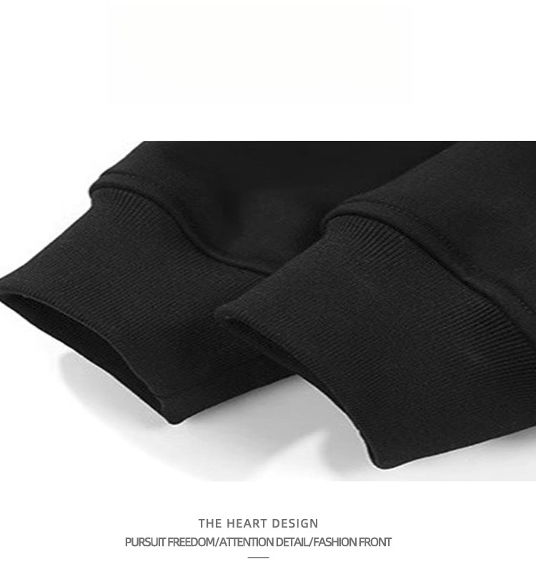 High-Neck Hooded Sweatshirt – Autumn/Winter Loose “Two-Piece” Layered Cape Jacket for Men