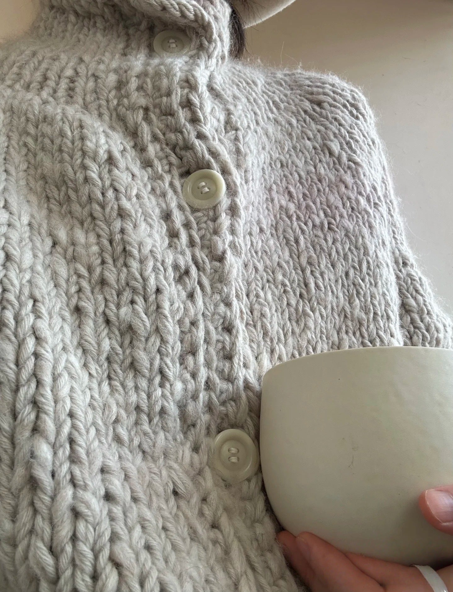 Hand-Woven Korean Designer Cardigan Jacket – Instant Delivery 2025 “C-asey” Old-Money Style (Unisex)