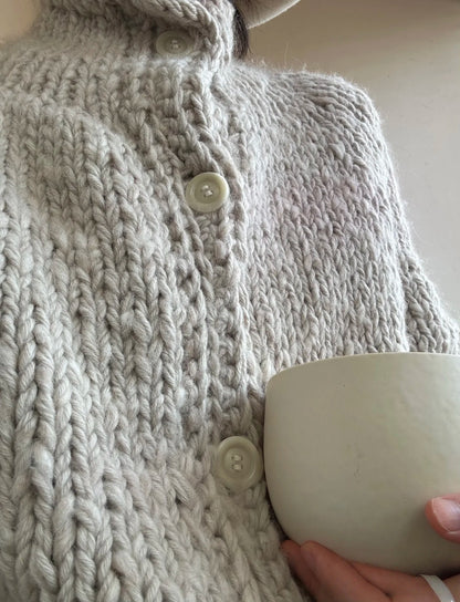 Hand-Woven Korean Designer Cardigan Jacket – Instant Delivery 2025 “C-asey” Old-Money Style (Unisex)