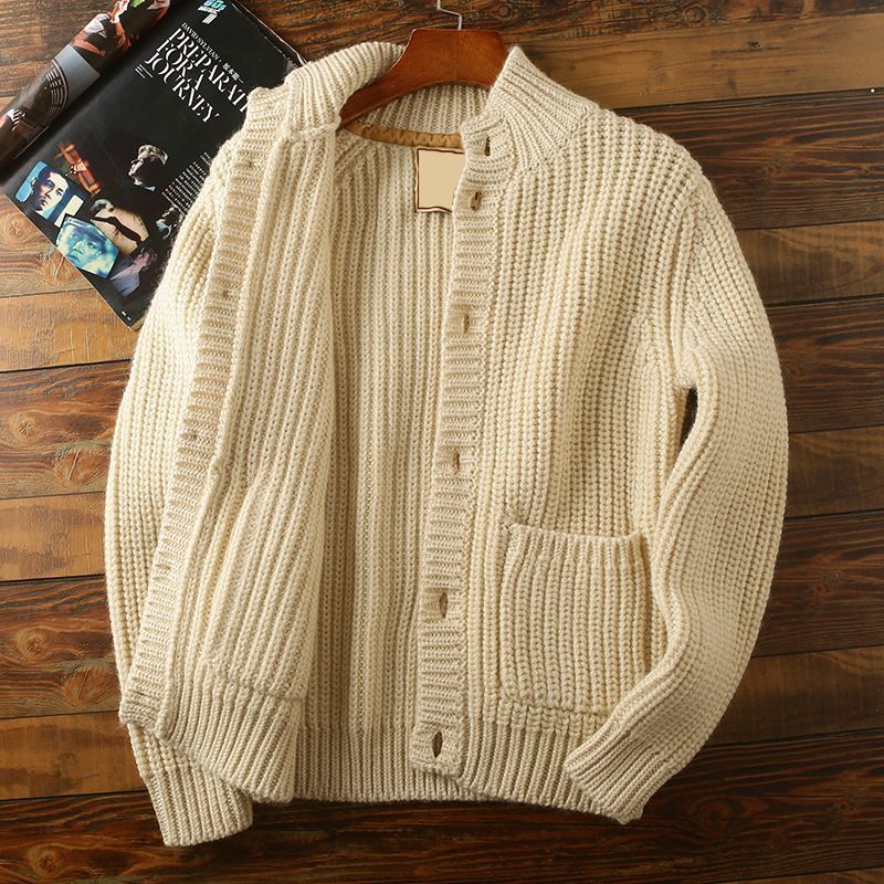 Heavy rare! Italy order men's autumn and winter thick sweater s cardigan clothescoat