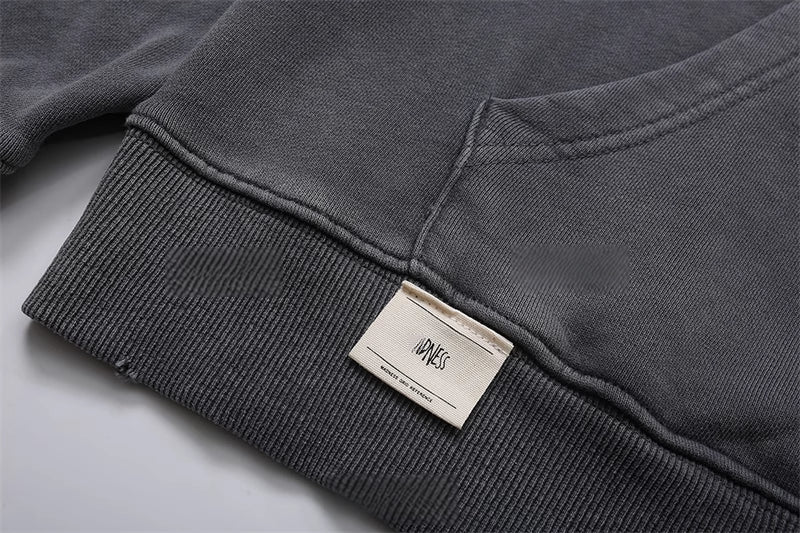 Washed Vintage Heavyweight Crewneck Sweatshirt Retro