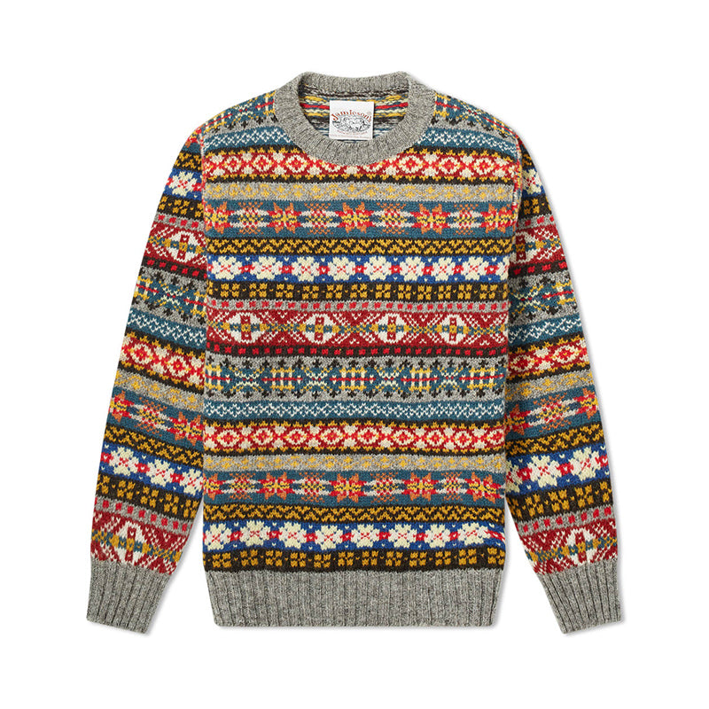 Jamiesons 130-Year Fair Isle Wool Sweater – Scottish Heritage Knit (Unisex)