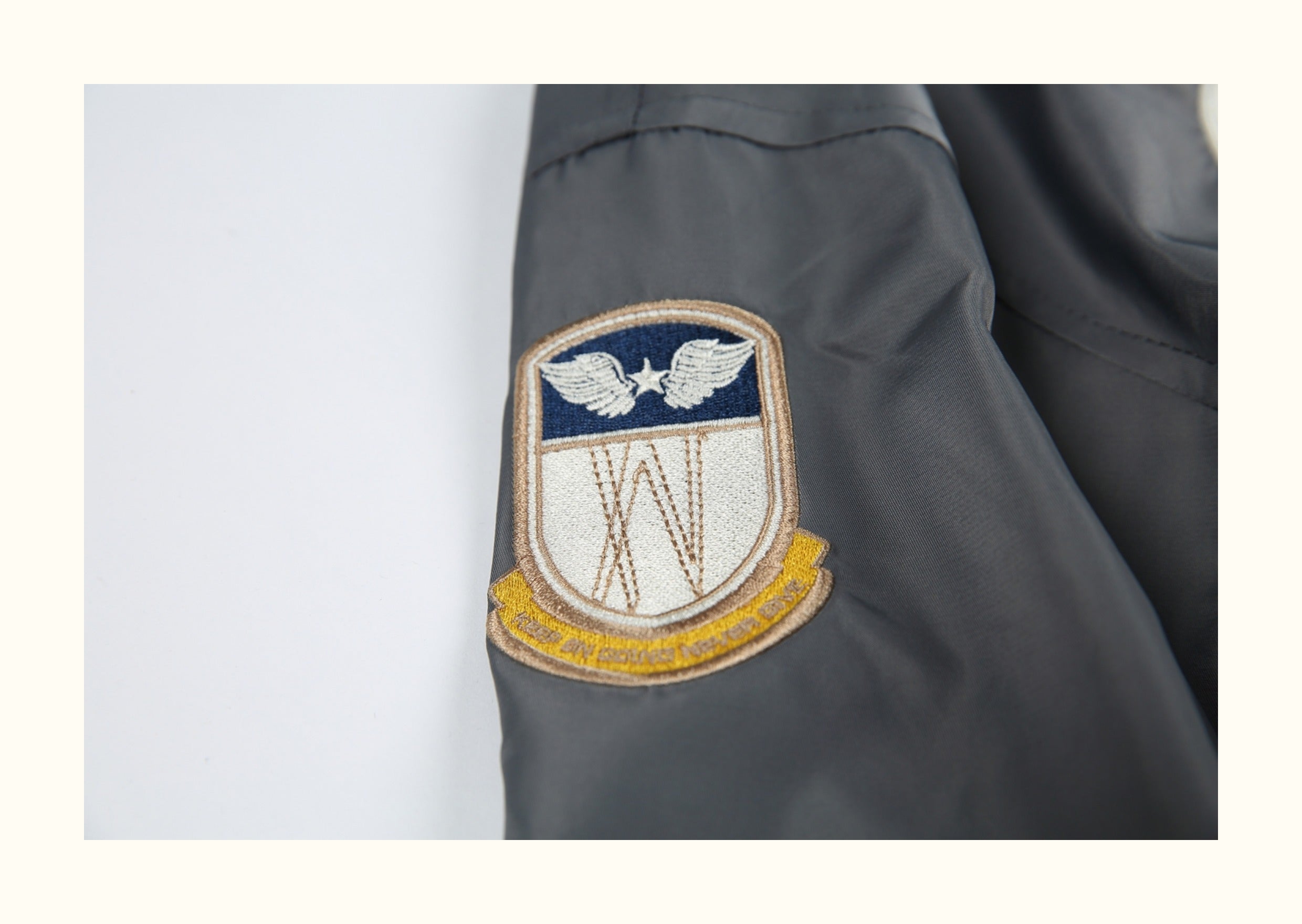 American-Retro Embroidered Badge Flight Jacket – Baseball Collar Short Coat (Unisex)