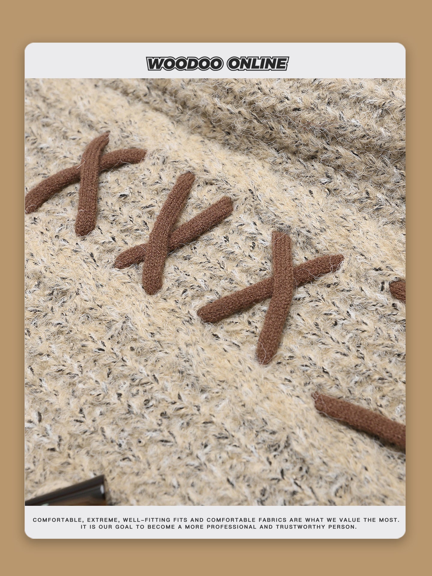 Retro Rabbit-Ear Braided Hooded Sweater – Woodoo National-Trend Unisex Knit