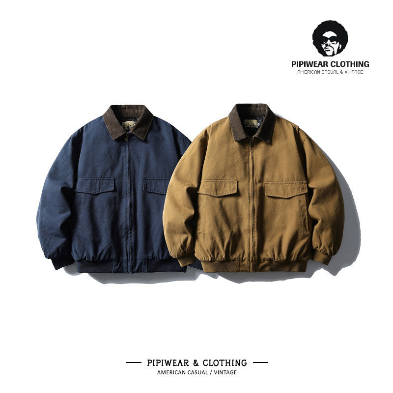 American Retro Washed Workwear Cotton Jacket - Thickened Winter Coat 2025 (Men)