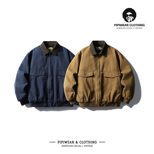 American Retro Washed Workwear Cotton Jacket - Thickened Winter Coat 2025 (Men)