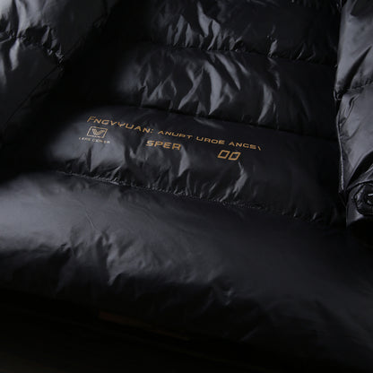 Men's Plus Size Export Overstock Down Jacket - Thickened High-Puff Hooded Mid-Length Cold-Resistant Coat