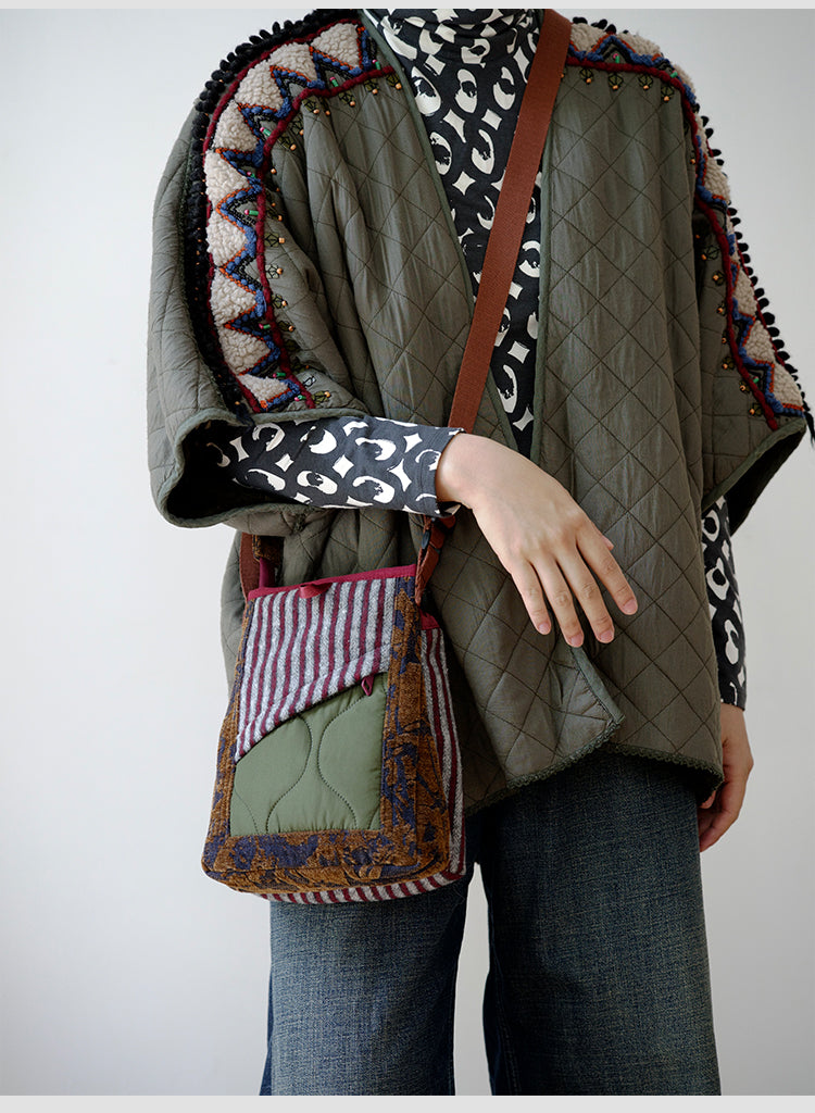 Original 2024 Autumn Winter New Wool Lightweight Crossbody Phone Bag Retro Niche Mini Bag