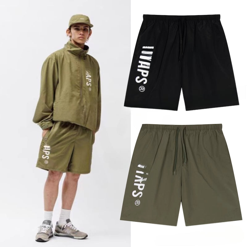 Japanese Outdoor Functional Retro Printed Sports Short Sleeve Quick-Drying Beach Shorts