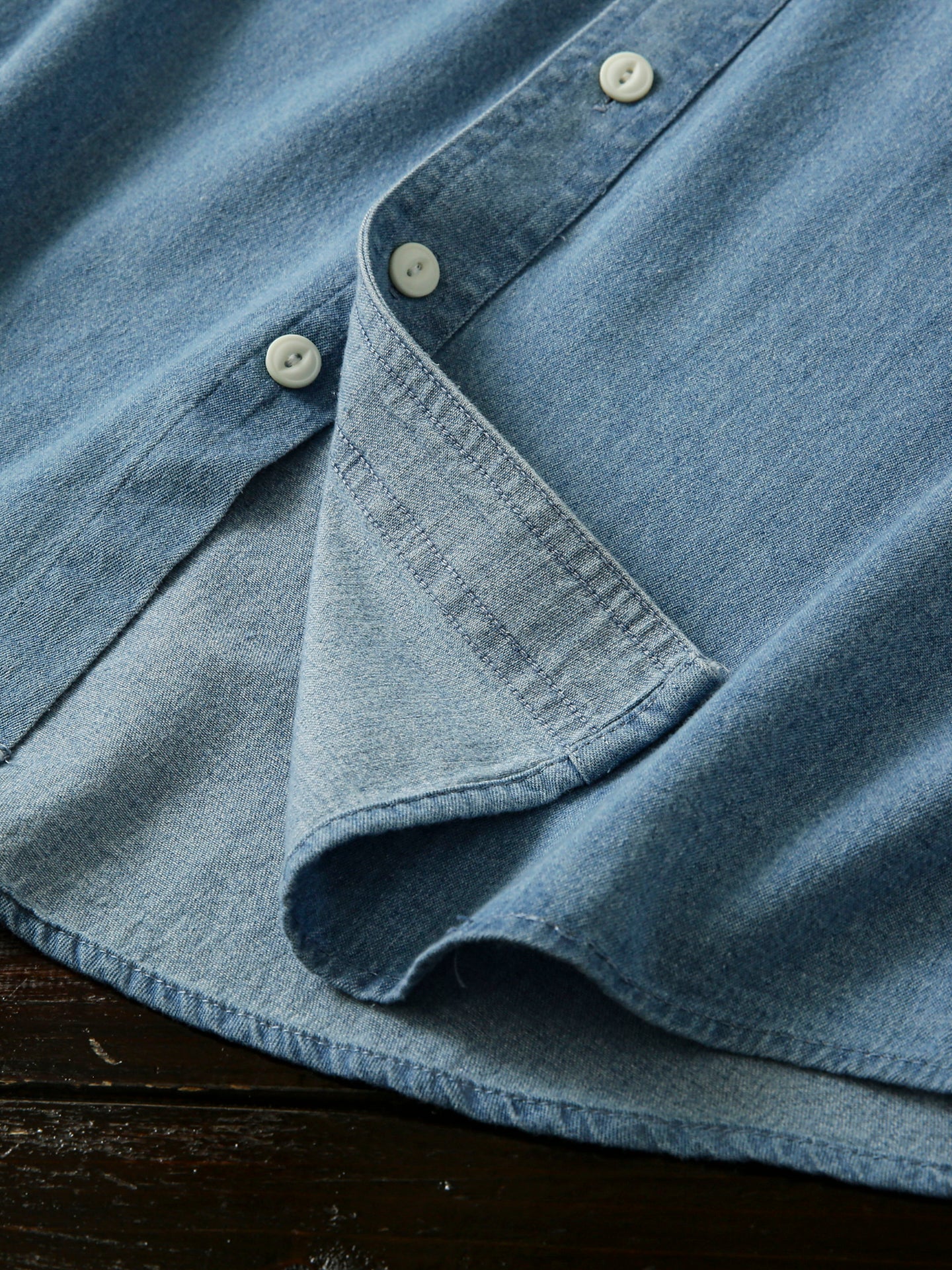 Vintage Washed Cotton! Men's Summer Turn-down Collar Multi-pocket Denim Short Sleeve Shirt Plus Size