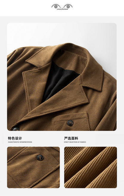 Belgium High-End Japanese Style Blazer - Notched Lapel Casual Suit 2025 (Men)