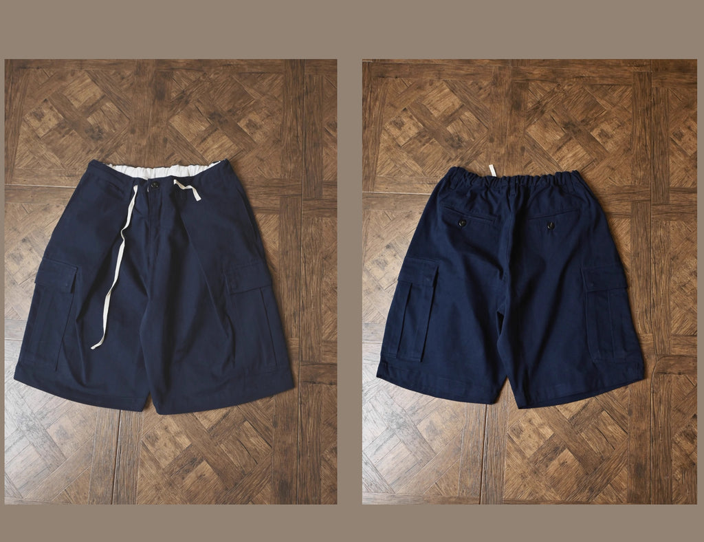 Vintage Oversized Cargo Shorts Balloon Pants A-Line Vintage Five-Point Shorts Trendy All-Cotton Japanese Style