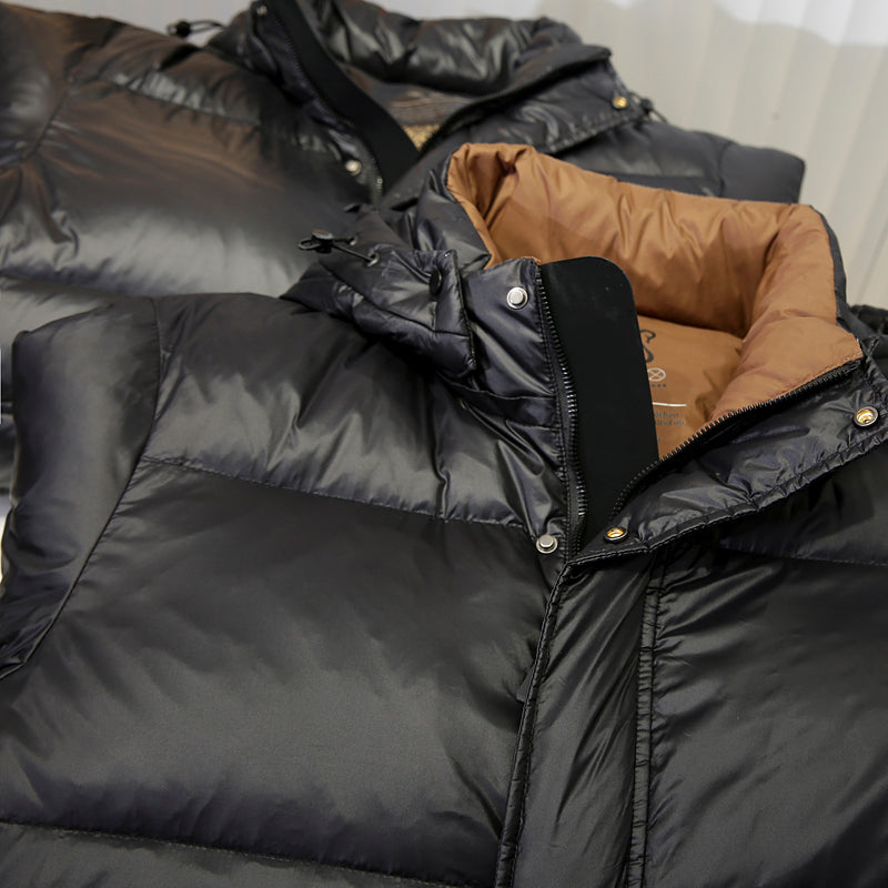 High-Fill 90% Goose-Down Mid-Length Puffer Jacket – Hooded & Cold-Resistant (Plus Sizes Available)