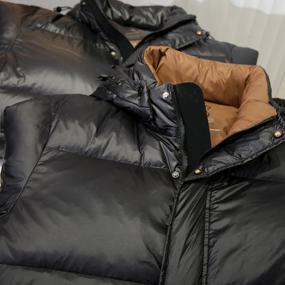 High-Fill 90% Goose-Down Mid-Length Puffer Jacket – Hooded & Cold-Resistant (Plus Sizes Available)